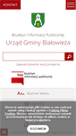 Mobile Screenshot of bip.bialowieza.pl