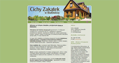 Desktop Screenshot of cichyzakatek.bialowieza.pl